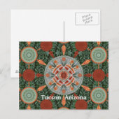 Ocotillo Mandala Array Postcard Postkarte (Vorne/Hinten)