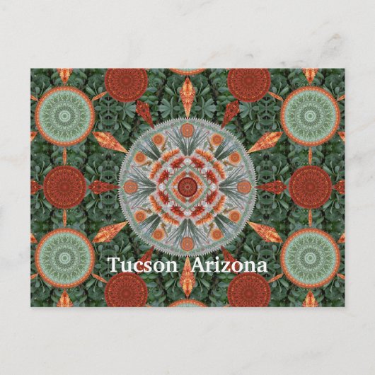 Ocotillo Mandala Array Postcard Postkarte (Vorderseite)