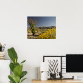 Ocotillo und Wüsten-Senna Poster (Heimbüro)