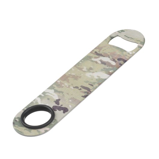 OCP Camouflage personalisiert Bottle Opener Army U Speed Flaschenöffner (Rückseite Schrägansicht)