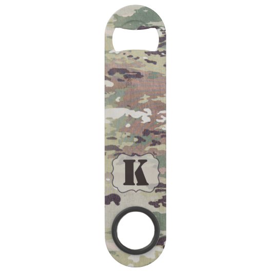 OCP Camouflage personalisiert Bottle Opener Army U Speed Flaschenöffner (Vorderseite)