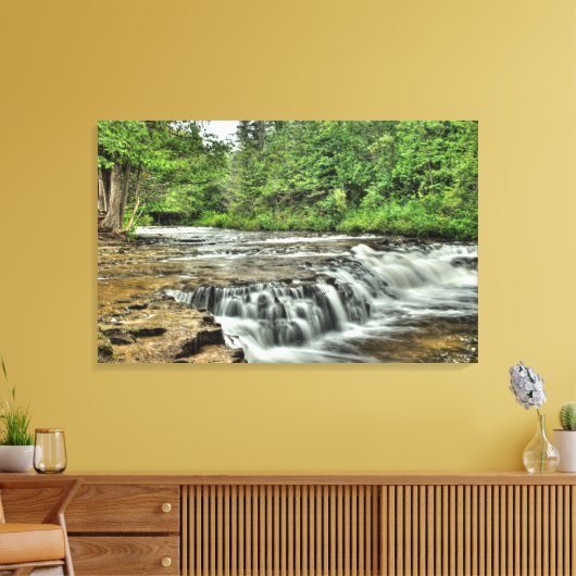 Ocqueoc Falls, Michigan Leinwanddruck (Insitu (Wohnzimmer))