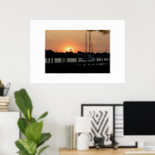 Ocracoke Harbour Sunset Poster (Heimbüro)
