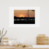 Ocracoke Harbour Sunset Poster (Küche)