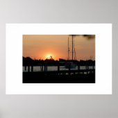 Ocracoke Harbour Sunset Poster (Vorne)