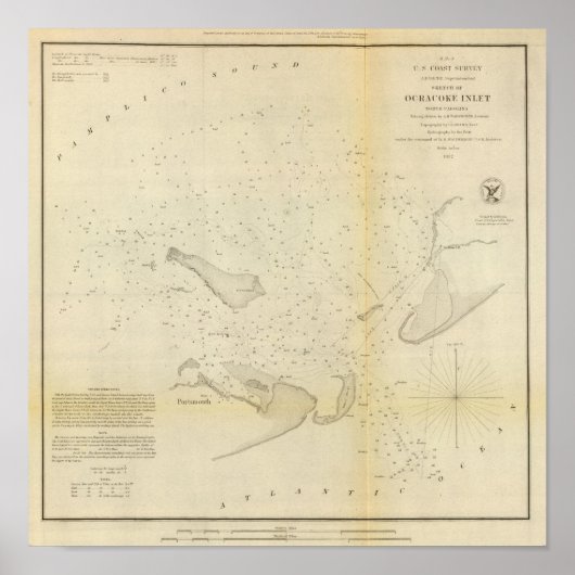 Ocracoke Inlet, NC Poster (Vorne)