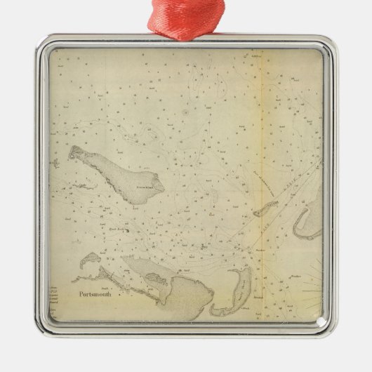 Ocracoke Inlet, NC Silbernes Ornament (Vorne)