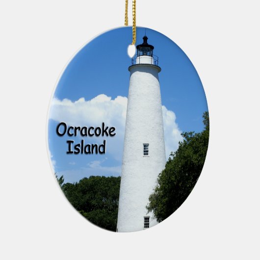 Ocracoke Insel-Leuchtturm Keramikornament (Rechts)
