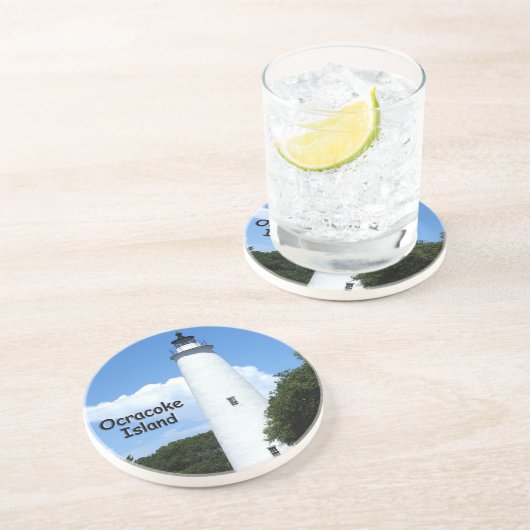 Ocracoke Insel-Leuchtturm Untersetzer (Seite)