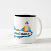 Ocracoke Insel Zweifarbige Tasse (VorderseiteRechts)