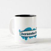 Ocracoke Insel Zweifarbige Tasse (Vorderseite Links)