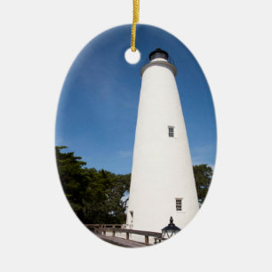 Ocracoke Island Leuchtturm Keramik Ornament