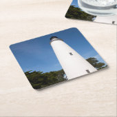 Ocracoke Island Leuchtturm Rechteckiger Pappuntersetzer (angewinkelt)