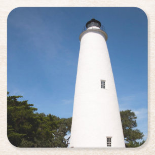 Ocracoke Island Leuchtturm Rechteckiger Pappuntersetzer