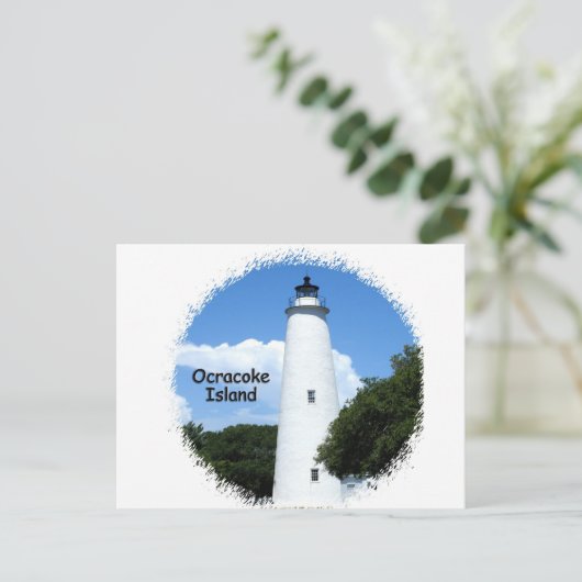 Ocracoke Island Light Postkarte (Stehend Vorderseite)