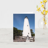 Ocracoke Island Lighthouse Karte (Gelbe Blume)