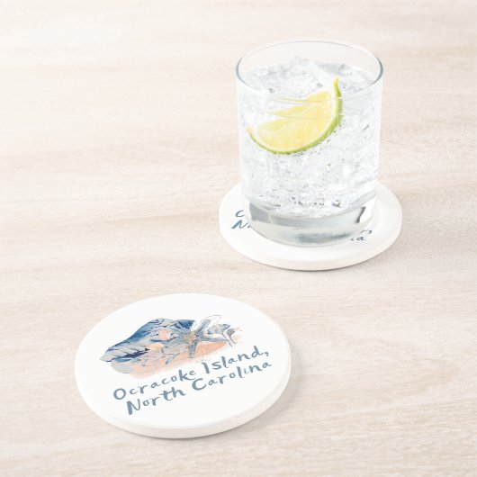 Ocracoke Island Seashells Getränkeuntersetzer (Seite)