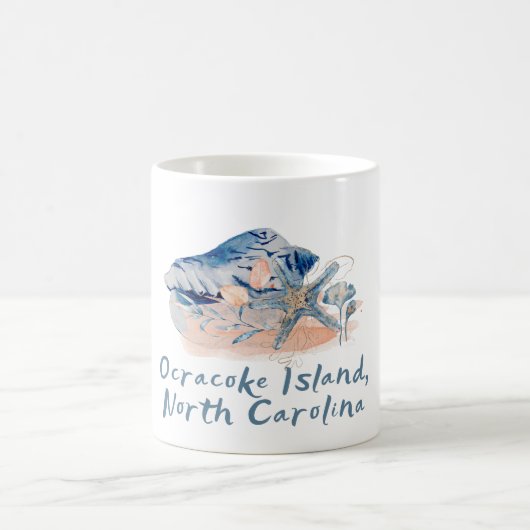 Ocracoke Island Seashells Kaffeetasse (Mittel)