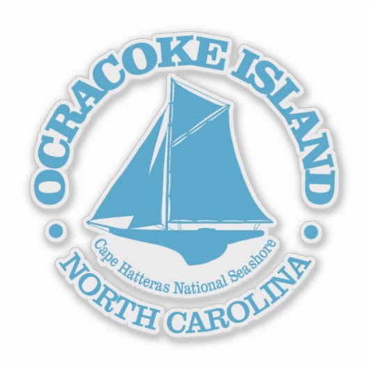 Ocracoke Island (Sloop) Aufkleber (Vorderseite)