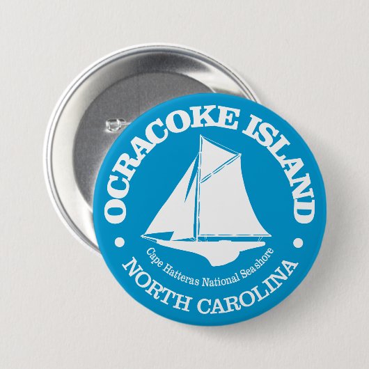 Ocracoke Island (Sloop) Button (Vorne & Hinten)