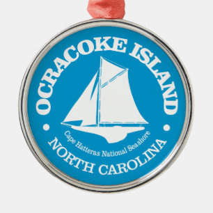 Ocracoke Island (Sloop) Ornament Aus Metall
