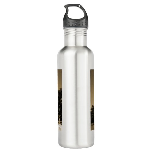 Ocracoke Leuchtturm Aluminium Wasser Flasche Edelstahlflasche (Rückseite)