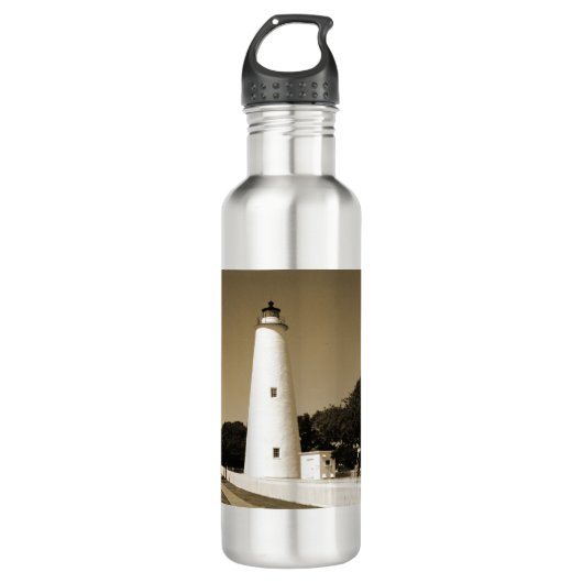 Ocracoke Leuchtturm Aluminium Wasser Flasche Edelstahlflasche (Vorderseite)