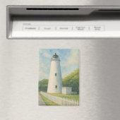 Ocracoke Leuchtturm Aquarell Magnet (In Situ (Geschirrspüler))