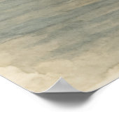 Ocracoke Leuchtturm Aquarell Poster (Ecke)