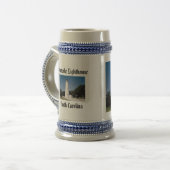 Ocracoke-Leuchtturm Bierglas (Vorderseite Links)