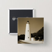 Ocracoke-Leuchtturm Button (Vorne & Hinten)