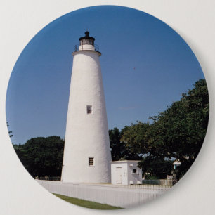 Ocracoke-Leuchtturm Button