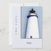 Ocracoke Leuchtturm Einladung (Vorderseite)
