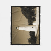 Ocracoke-Leuchtturm Fleecedecke (Vorderseite)