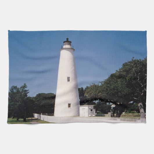 Ocracoke-Leuchtturm Handtuch (Horizontal)
