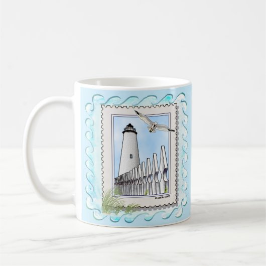 Ocracoke Leuchtturm Kaffeetasse (Links)
