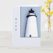 Ocracoke Leuchtturm Karte (Gelbe Blume)