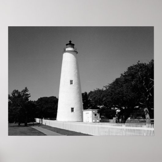 Ocracoke-Leuchtturm Poster (Vorne)