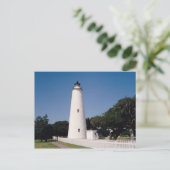Ocracoke-Leuchtturm Postkarte (Stehend Vorderseite)