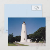 Ocracoke-Leuchtturm Postkarte (Vorne/Hinten)