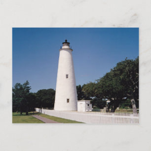 Ocracoke-Leuchtturm Postkarte