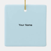 Ocracoke Leuchtturm quadratische Ornamente (Rückseite)