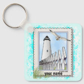 Ocracoke Leuchtturm Schlüsselanhänger (Vorderseite)