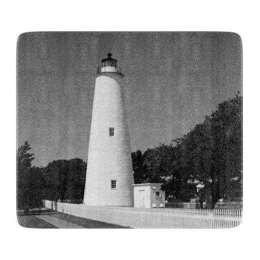 Ocracoke-Leuchtturm Schneidebrett (Vorderseite)