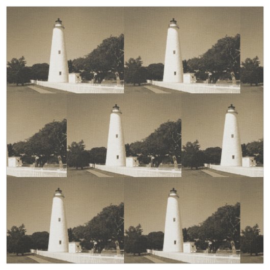 Ocracoke-Leuchtturm Stoff (Muster)