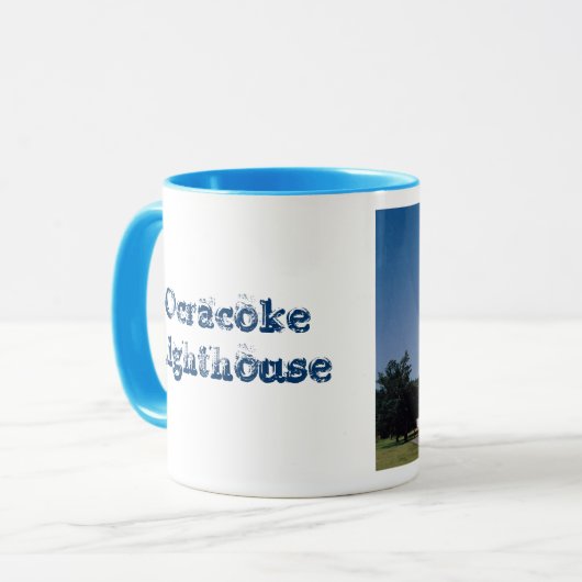 Ocracoke Leuchtturm Tasse (Vorderseite Links)