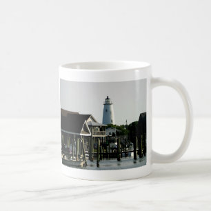 Ocracoke Leuchtturm vom Hafen Kaffeetasse