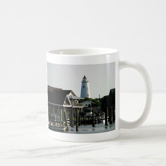 Ocracoke Leuchtturm vom Hafen Kaffeetasse (Rechts)