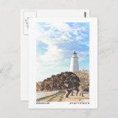 Ocracoke Light. Postkarte (Vorne/Hinten)