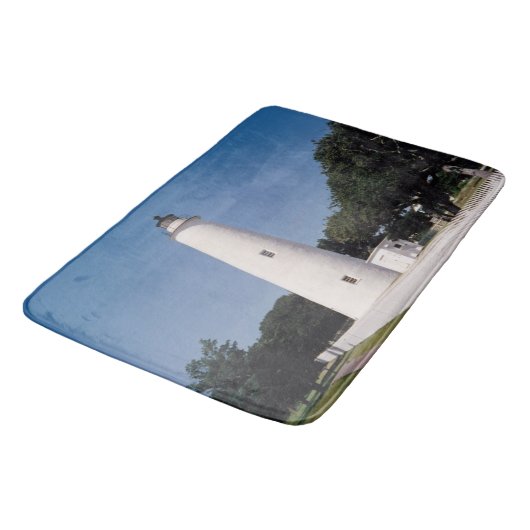 Ocracoke Lighthouse Badematte (Schrägansicht)